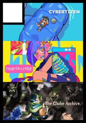 CYBERTIZEN x NOETHINGZ x THE GLOBE ARCHIVE circle cut